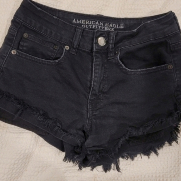 American Eagle Hi Rise Festival Denim Shorts 2 - Picture 3 of 6